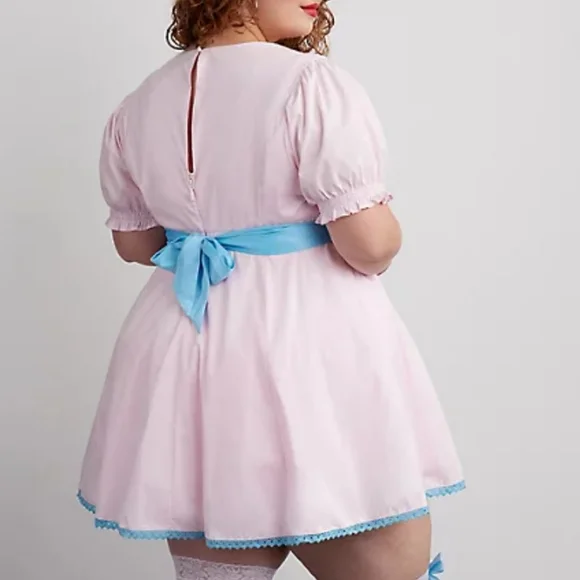 TORRID Halloween Costume Stretch Poplin Satin Classic Doll Dress - Picture 5 of 6